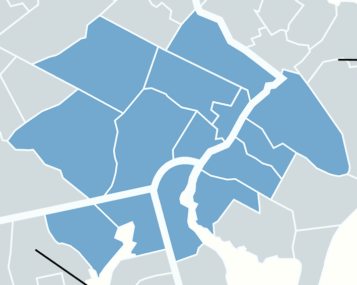 Precision Facility Services Territory Map